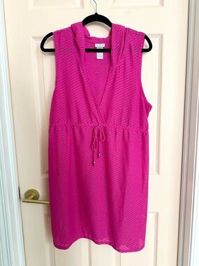 Pink dotti swim cover up